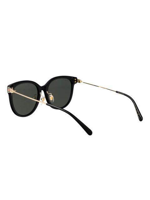Gucci Eyewear Web-detail sunglasses - Black