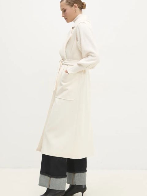 Answear.LAB bezrękawnik damski kolor biały przejściowy