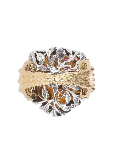 Gucci 18K yellow gold Le Marche des Merveilles multi-stone ring