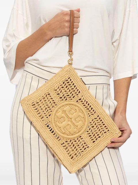 Tory Burch Ella crochet clutch bag - Neutrals - zdjęcie produktu nr 2