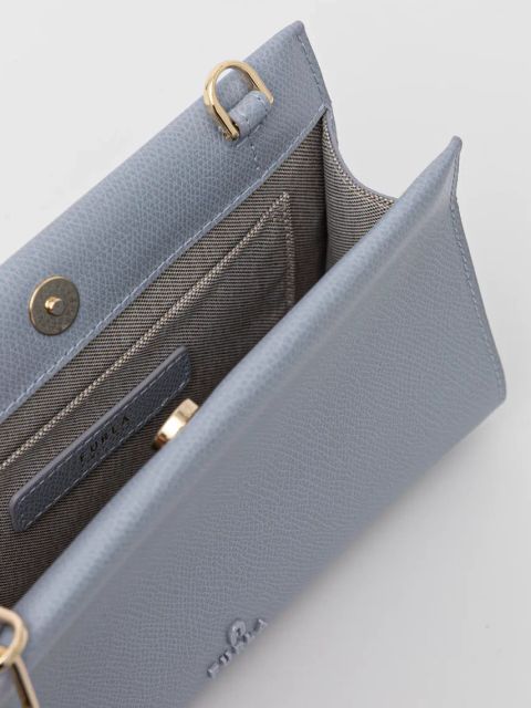 Furla torebka skórzana kolor niebieski WE00774.ARE000.550001007