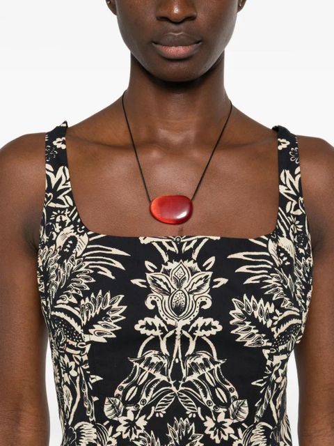 Ulla Johnson Natalia floral midi dress - Black