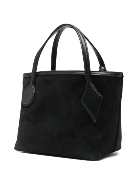 Liffner charm-detail suede tote bag - Black