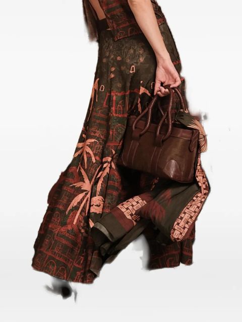 Johanna Ortiz Encanto De Isla printed maxi skirt - Green - zdjęcie produktu nr 2