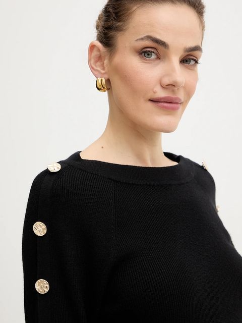Morgan sweter damski kolor czarny MTECNA