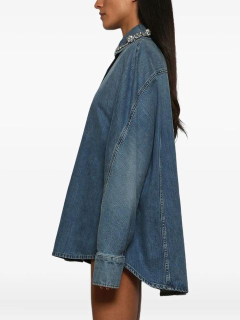 Givenchy crystals-embellished cotton shirt - Blue - zdjęcie produktu nr 2