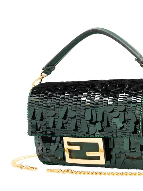 FENDI mini Baguette sequin tote bag - Green - zdjęcie produktu nr 2