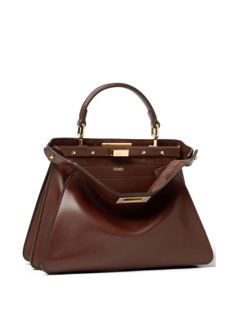 FENDI small Peekaboo ISeeU tote bag - Brown