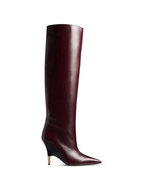 KHAITE Bella knee-high boots - Red - zdjęcie produktu nr 1