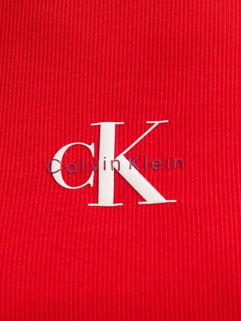 Calvin Klein Jeans t-shirt damski kolor czerwony LV047AB802