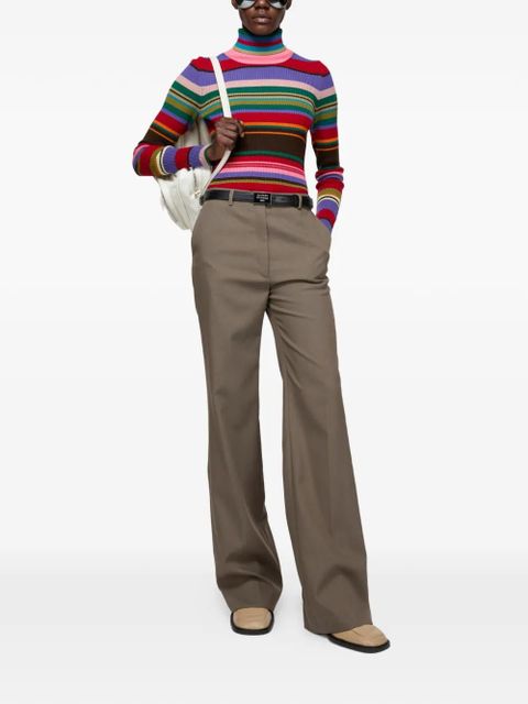 Acne Studios striped-pattern turtleneck sweater - Red - zdjęcie produktu nr 2