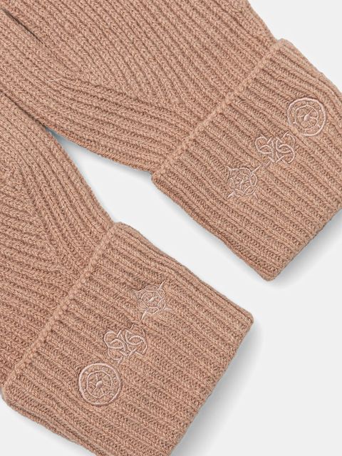 Guess rękawiczki z dodatkiem wełny CRESIDIA damskie kolor różowy AW5405 POL02 - zdjęcie produktu nr 2