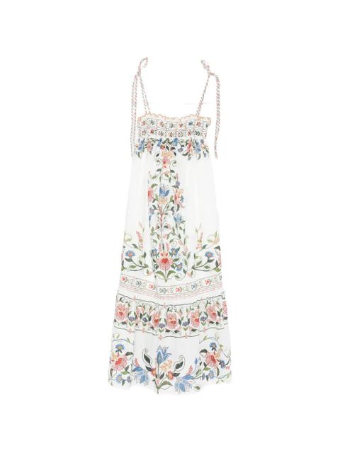 FARM Rio FARM RIO STITCHED GARDEN OFF-WHITE LONG DRESS - zdjęcie produktu nr 1