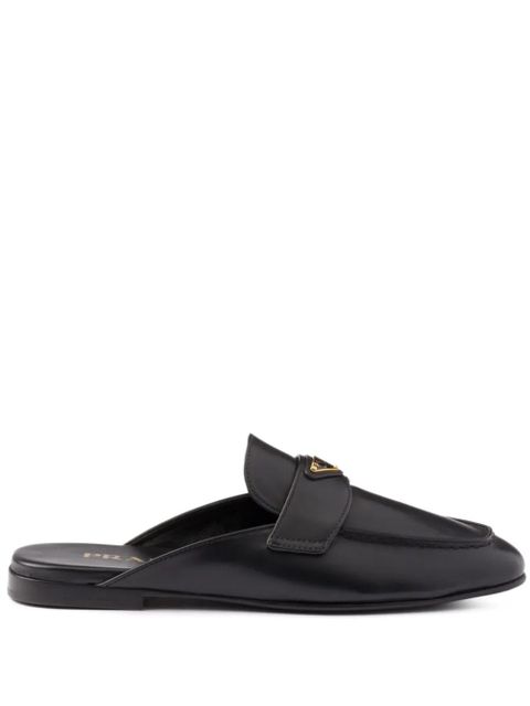 Prada leather mules - Black - zdjęcie produktu nr 1