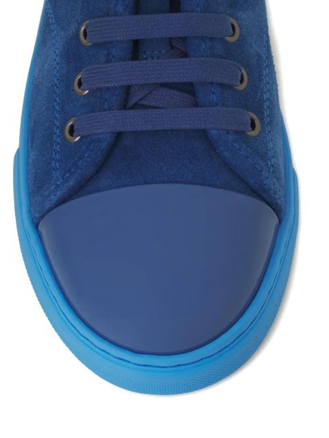 Lanvin lace-up panelled sneakers - Blue