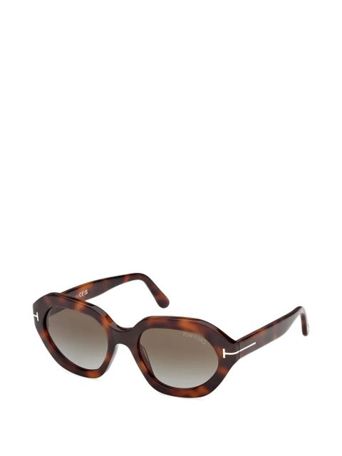 TOM FORD Eyewear oval-frame sunglasses - Brown - zdjęcie produktu nr 2