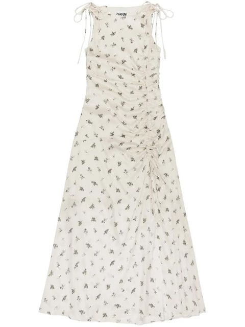 GANNI floral-print dress - White - zdjęcie produktu nr 1