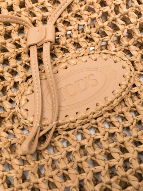 Tod's drawstring-fastening shoulder bag - Neutrals
