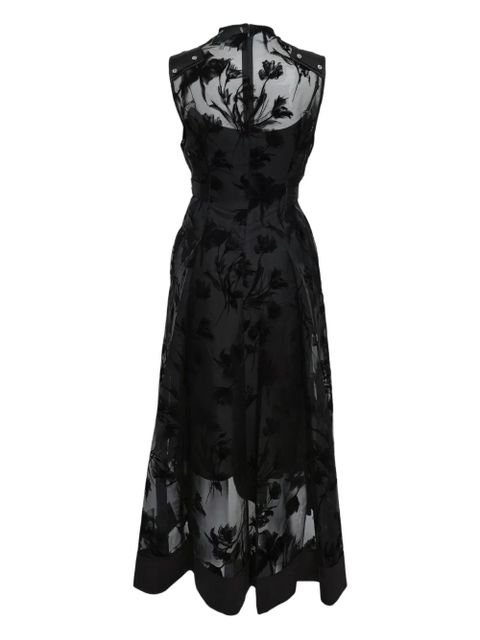 3.1 Phillip Lim floral belt midi dress - Black
