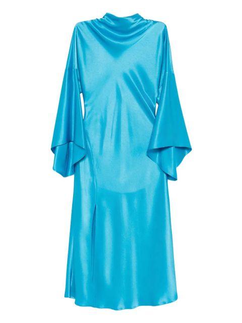 PINKO flared-sleeve slit dress - Blue - zdjęcie produktu nr 1