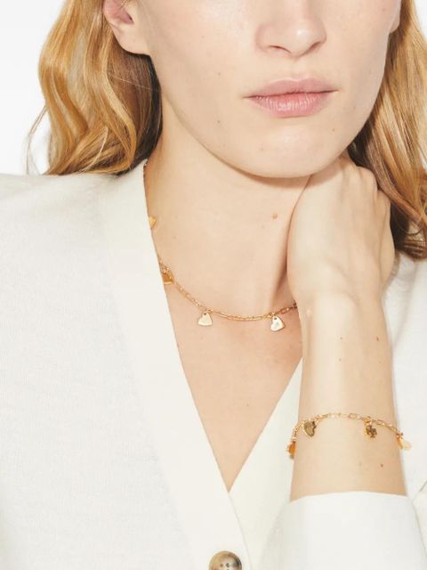 Tory Burch Curiosity heart charm chain necklace - Gold - zdjęcie produktu nr 2