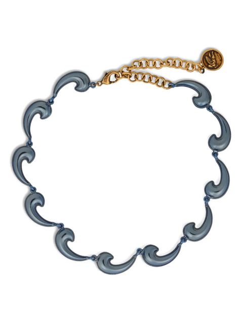 ETRO paisley-embellished necklace - Blue - zdjęcie produktu nr 1