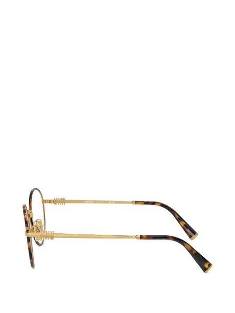 Miu Miu Eyewear round-frame glasses - Gold