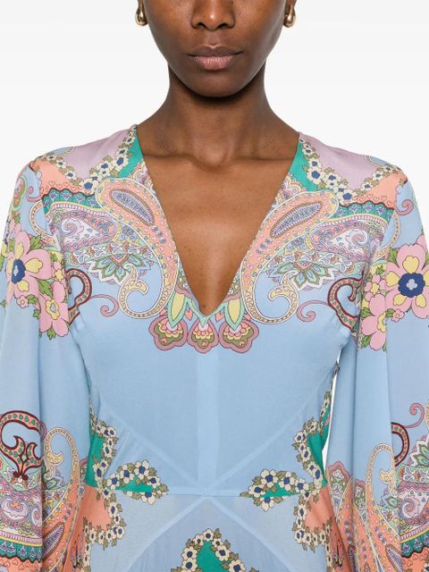 ETRO paisley maxi dress - Blue