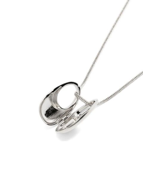 Coperni Locket brass necklace - Silver - zdjęcie produktu nr 2