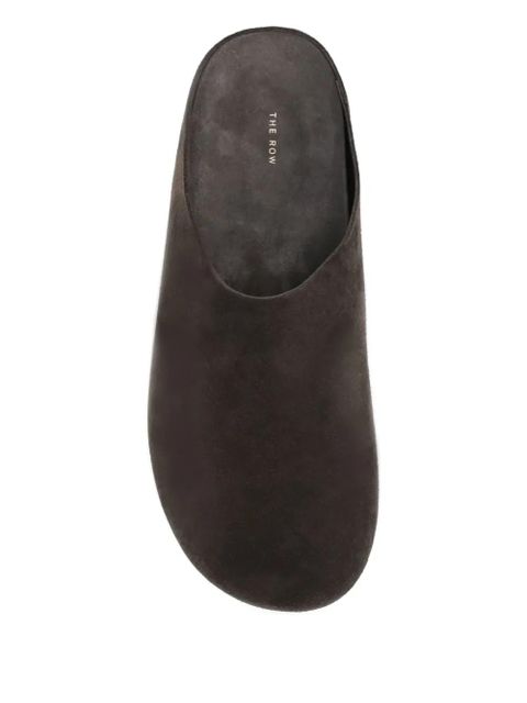 The Row Hudson round-toe mules - Brown