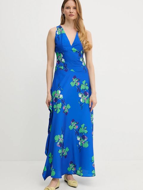 Morgan sukienka RENZO.F kolor niebieski maxi rozkloszowana RENZO.F - zdjęcie produktu nr 1