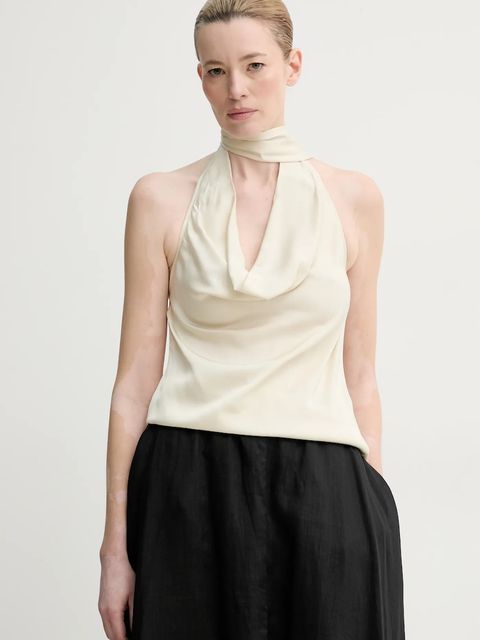 ISABELLE BLANCHE bluzka damska kolor beżowy gładka IS25SS-C121-T011 - zdjęcie produktu nr 1