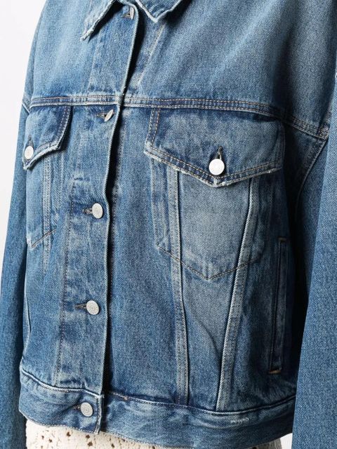 Acne Studios cropped denim jacket - Blue