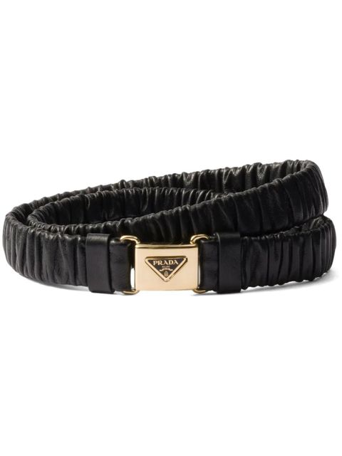 Prada leather belt - Black - zdjęcie produktu nr 1
