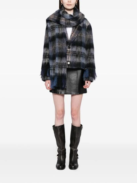 LOEWE plaid blazer - Blue