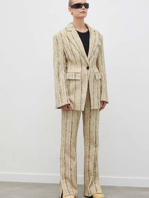 Day Birger et Mikkelsen spodnie damskie kolor czarny proste high waist - zdjęcie produktu nr 1