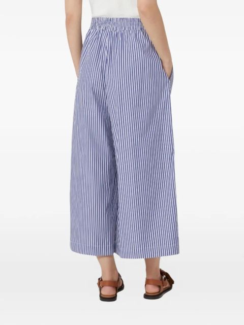 Weekend Max Mara cropped striped trousers - Blue