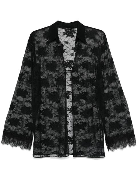 Oséree lace shirt - Black - zdjęcie produktu nr 1