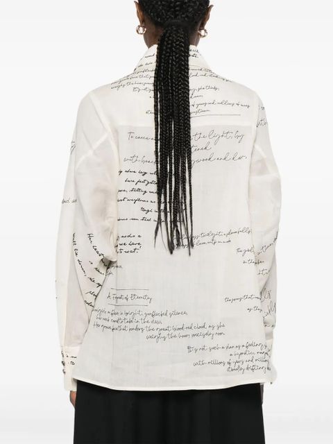 ZIMMERMANN all-over-print shirt - Neutrals