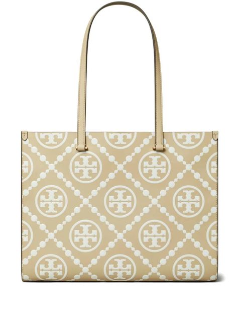 Tory Burch T Monogram-embossed tote bag - Neutrals - zdjęcie produktu nr 1