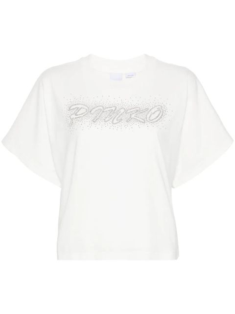 PINKO studded-logo T-shirt - White - zdjęcie produktu nr 1