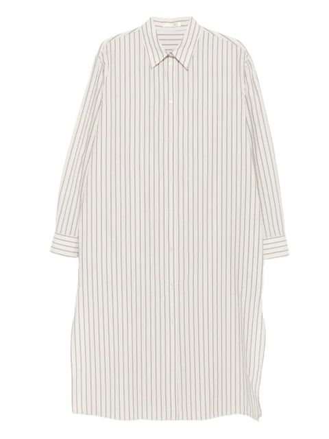 The Row Chihiro striped shirt dress - Neutrals - zdjęcie produktu nr 1