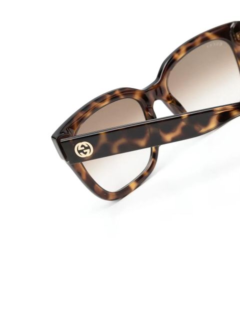 Gucci Eyewear squre-frame sunglasses - Brown