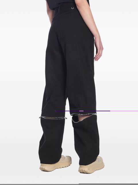 Moncler cotton baggy pants - Black