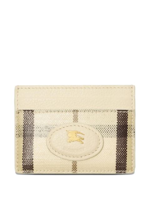 Burberry logo-patch card holder - Neutrals - zdjęcie produktu nr 1