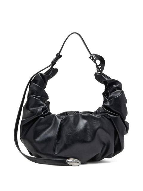 Diesel large Grab-D scrunched shoulder bag - Black - zdjęcie produktu nr 2