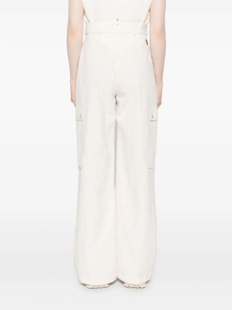 Moncler Grenoble crinkled cargo pants - Neutrals