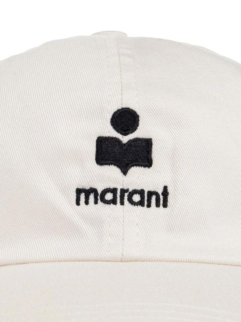 ISABEL MARANT logo embroidered cap - White