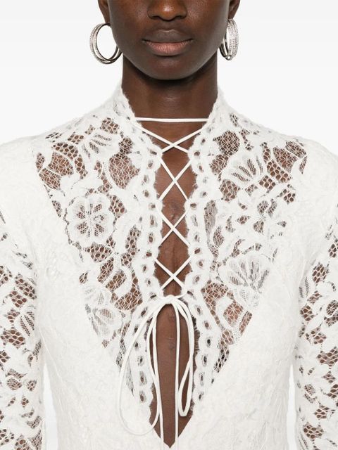 MANURÍ Sally lined dress - White