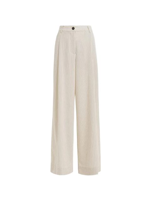 Essentiel Antwerp Josha pinstripe trousers - White - zdjęcie produktu nr 1